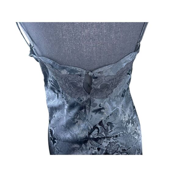 Victoria secrets Large 90’s gold label black goth sexy maxi sleep gown slip - Picture 6 of 9